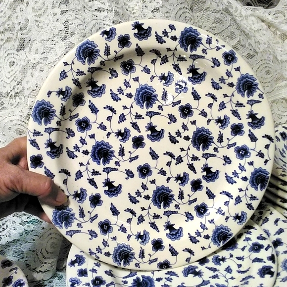 Beautiful Set for 6 Rimmed Soup Bowls! , Early Vintage Pier 1 Imports! - Picture 6 of 8